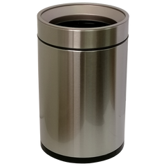 Відро для сміття JAH 12 л кругле срібний металік без кришки та внутрішнього відра