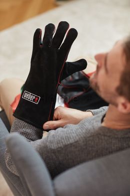 Кожаные перчатки для грилинга Weber 17896 фото