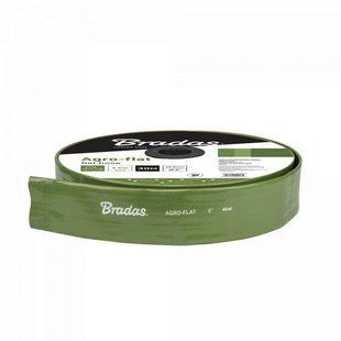Шланг плоский, AGRO-FLAT PVC W.P.6/B.P.12 Bar, 3", 100 м, зелений, WAF6B300100 1583799309 фото