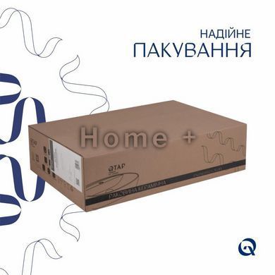 Комплект Qtap Robin: Раковина накладная прямоугольная 610x400x145 мм White + Донный клапан PU02 SD00053421 фото