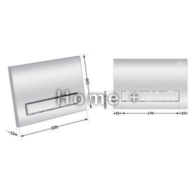 Панель смыва для унитаза Qtap Nest QT0111M08381CRM SD00038775 фото