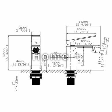 Смеситель для биде Qtap Capricorn Chrome (k26) QTCAP2060102C48223 SD00054347 фото