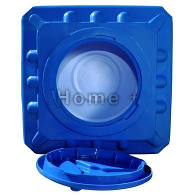 Ємність R Europlast 100 л двошарова квадратна 64*64*40 см синя 1623078475 фото