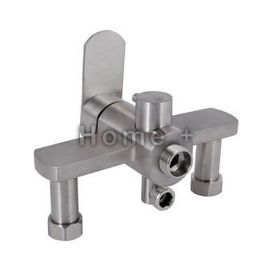 Смеситель для ванны Lidz Luna 005 (c душевым гарнитуром) (k35) LDLUN005NKS46093 Nickel SD00052217 фото