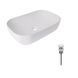 Комплект Qtap Robin: Раковина накладная прямоугольная 610x400x145 мм White + Донный клапан PU02