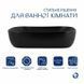 Комплект Qtap Robin: Раковина накладная прямоугольная 610x400x145 мм Matt Black + Донный клапан PU03
