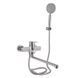 Змішувач для ванни Lidz Luna 005 (з душовим гарнітуром) (k35) LDLUN005NKS46093 Nickel SD00052217 фото