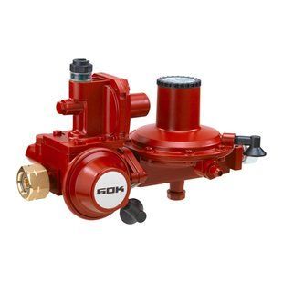 Регулятор тиску газу GOK двоступеневий 12 кг/год 50 мбар GF x G1/2 LH-KN ПСК ПЗК АП Німеччина 0529803 1887677240 фото