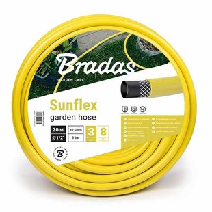 Шланг для поливання тришаровий армований SUNFLEX 1/2" бухта 20 м, WMS1/220 Польща 1354276637 фото