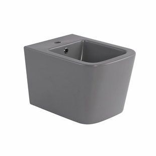 Биде подвесное Qtap Tern 520x350x330 мм, Stone grey QT17551303GSG SD00054293 фото