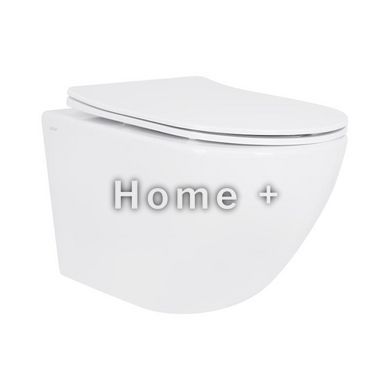 Унітаз підвісний Qtap Jay безобідковий із сидінням Soft-close QT07335175W SD00053467 фото