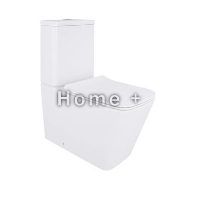 Унітаз-компакт Qtap Crow Eco безобідковий із сидінням Soft-close QTCRO27W48750 SD00054874 фото