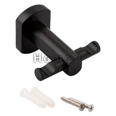 Крючок Qtap Liberty двойной QTLIBBLM1154 Black SD00040017 фото
