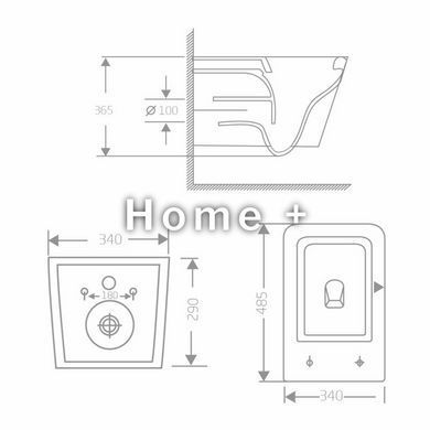 Унитаз подвесной Qtap Crow Ultra Quiet 485&times;340&times;290 мм, Matt Black, с сиденьем Slim Duroplast/ Soft-close/ Quick Release SD00054229 фото