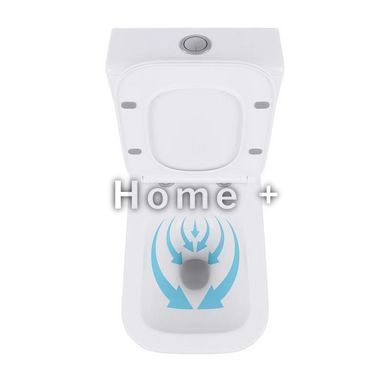 Унітаз-компакт Qtap Crow Eco безобідковий із сидінням Soft-close QTCRO27W48750 SD00054874 фото