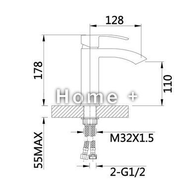 Смеситель для раковины Qtap Swan Cascada QTSWA270CRM45564 Chrome SD00051688 фото