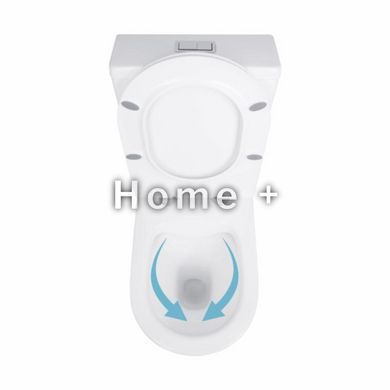 Унітаз-компакт Qtap Stork безобідковий із сидінням Soft-close QT15222178W SD00036225 фото
