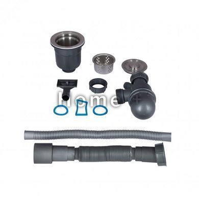 Кухонна мийка Lidz H5050G 3.0/0.8 мм Brush Grey (LDH5050GPVD3008) SD00049744 фото
