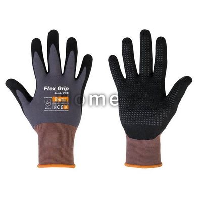 Перчатки защитные нитриловые, FLEX GRIP SANDY PRO, размер 8, RWFGSP8