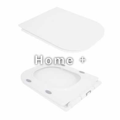 Унітаз-компакт Qtap Presto Quadro безобідковий із сидінням Soft-close QT24221215AW SD00052480 фото