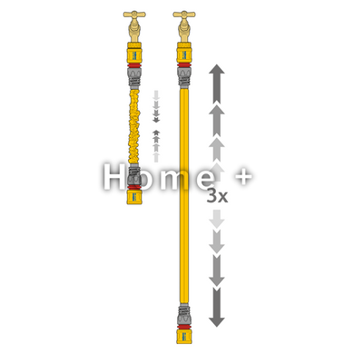 Шланг розтягувальний Hozelock 8215 до 15 метрів + під'єднання Superhoze Великобританія