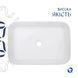 Комплект Qtap Virgo N: Раковина накладная 560x380x130&nbsp;мм, White, прямоугольная + Донный клапан Pop-up PU02