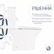 Унітаз-компакт Qtap Presto Quadro безобідковий із сидінням Soft-close QT24221215AW
