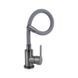 Смеситель для кухни Brinex Pure 015F3 с гибким изливом Graphite/Grey BRIPUR015F3GRG