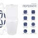 Унітаз-компакт Qtap Stork безобідковий із сидінням Soft-close QT15222178W