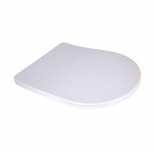 Qtap Сидіння для унітаза підлогового (Vlasta) 560&times;363&times;30 мм, White, з мікроліфтом, Slim Duroplast, Quick SD00053688 фото