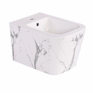 Биде подвесное Qtap Tern 520x350x330 мм, Marble QT17551303GMR SD00054295 фото