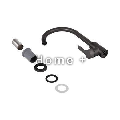 Смеситель для кухни U-образный Brinex Pure 015F U-образный Graphite BRIPUR015FGRP SD00053178 фото