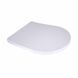 Qtap Сидіння для унітаза підлогового (Vlasta) 560&times;363&times;30 мм, White, з мікроліфтом, Slim Duroplast, Quick
