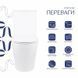 Унитаз-компакт Qtap Stork безободочный с сиденьем Soft-close QT15222179W