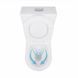 Унитаз-компакт Qtap Stork безободочный с сиденьем Soft-close QT15222179W