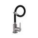 Смеситель для кухни Brinex Pure 015F3 с гибким изливом Nickel/Black BRIPUR015F3NKB