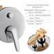 Комплект для душа Qtap Olsava Chrome: Смеситель QTOS6212107ODC + Лейки (QTRUC125CRM45952,QTHLA107CRM45948) +