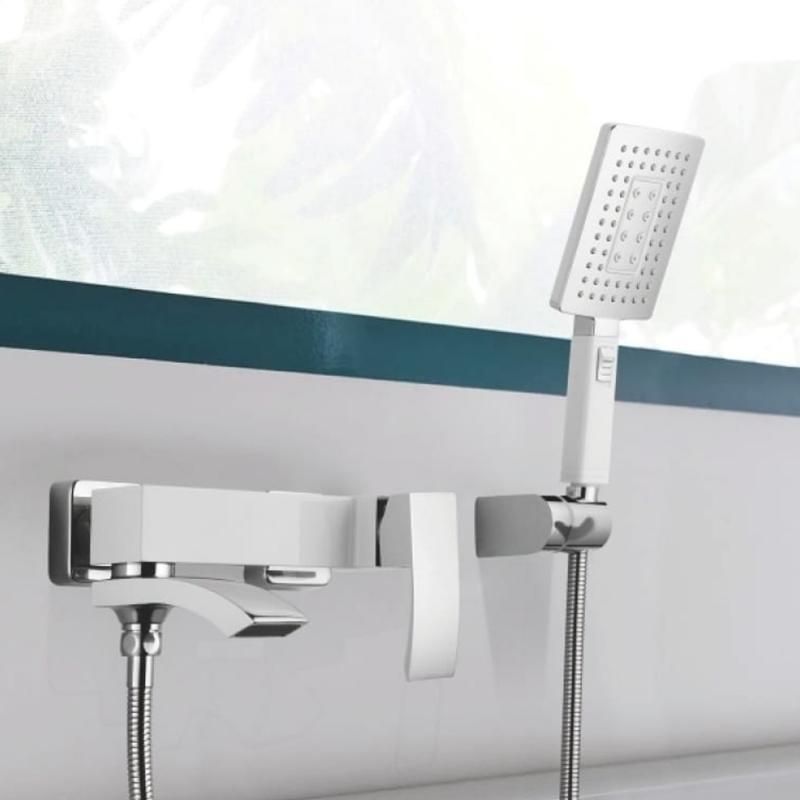 Змішувач для ванни Qtap Swan Cascada з поворотним виливом (з душовим гарнітуром) QTSWA260CRM45565 Chrome SD00051689 фото