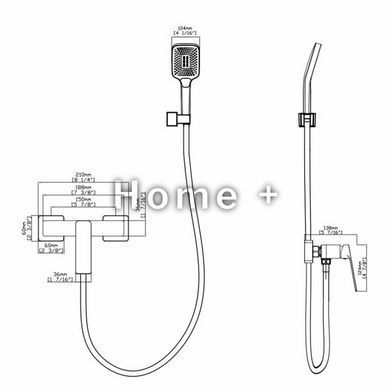 Змішувач для душу Qtap Capricorn з душовим гарнітуром Chrome (k35) QTCAP4060102C48221 SD00054345 фото