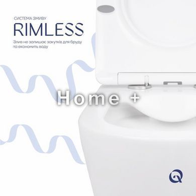 Унітаз підвісний Qtap Swan безобідковий із сидінням Soft-close QT16335178W SD00036227 фото