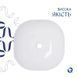 Комплект Qtap Kolibri: Раковина накладна 425x425x140 мм, White, квадратна + Донний клапан Pop-up PU02