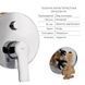 Комплект для душа Qtap Ustek Chrome: Смеситель QTUST6216107ODC + Лейки (QTRUC125CRM45952,QTHLA107CRM45948) +