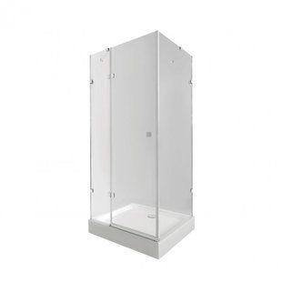 Набор Qtap душевая кабина Capricorn CRM1099SC6 Clear 2020x900x900 мм + поддон Tern 309912C 90x90x12 см с SD00048932 фото