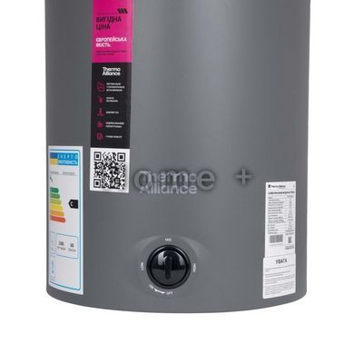 Водонагрівач електричний Thermo Alliance 80 л Grey універсальний, мокрий ТЕН 1,5 кВт D80VH15Q3G SD00055134 фото