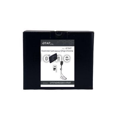 Комплект для душа Qtap Stenava Chrome: Смеситель QTST6245102DC + Лейки (QTRUC125CRM45954,QTHLA107CRM45784) + SD00053671 фото