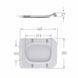 Qtap Сидіння для унітаза (Crow 640) 460x350x47 мм, White, з мікроліфтом, Slim Duroplast, Quick Release QTSC179W48700