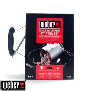 Набір для розпалювання гриля Weber (Стартер, Брикети 2 кг, кубики для розпалу 3 шт) 17631 фото