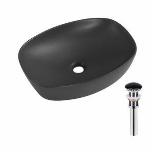 Раковина накладна Qtap Robin 500х380х140 мм, Anthracite, прямокутна, з донним клапаном QT04116302AN SD00054296 фото