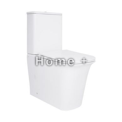Унітаз-компакт Qtap Nando безобідковий із сидінням Soft-close QT12221222AW SD00046563 фото
