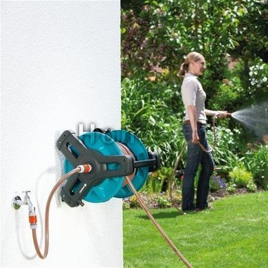 Котушка для шланга настінна Gardena 50 + набір фітингів 08009-20.000.00 фото
